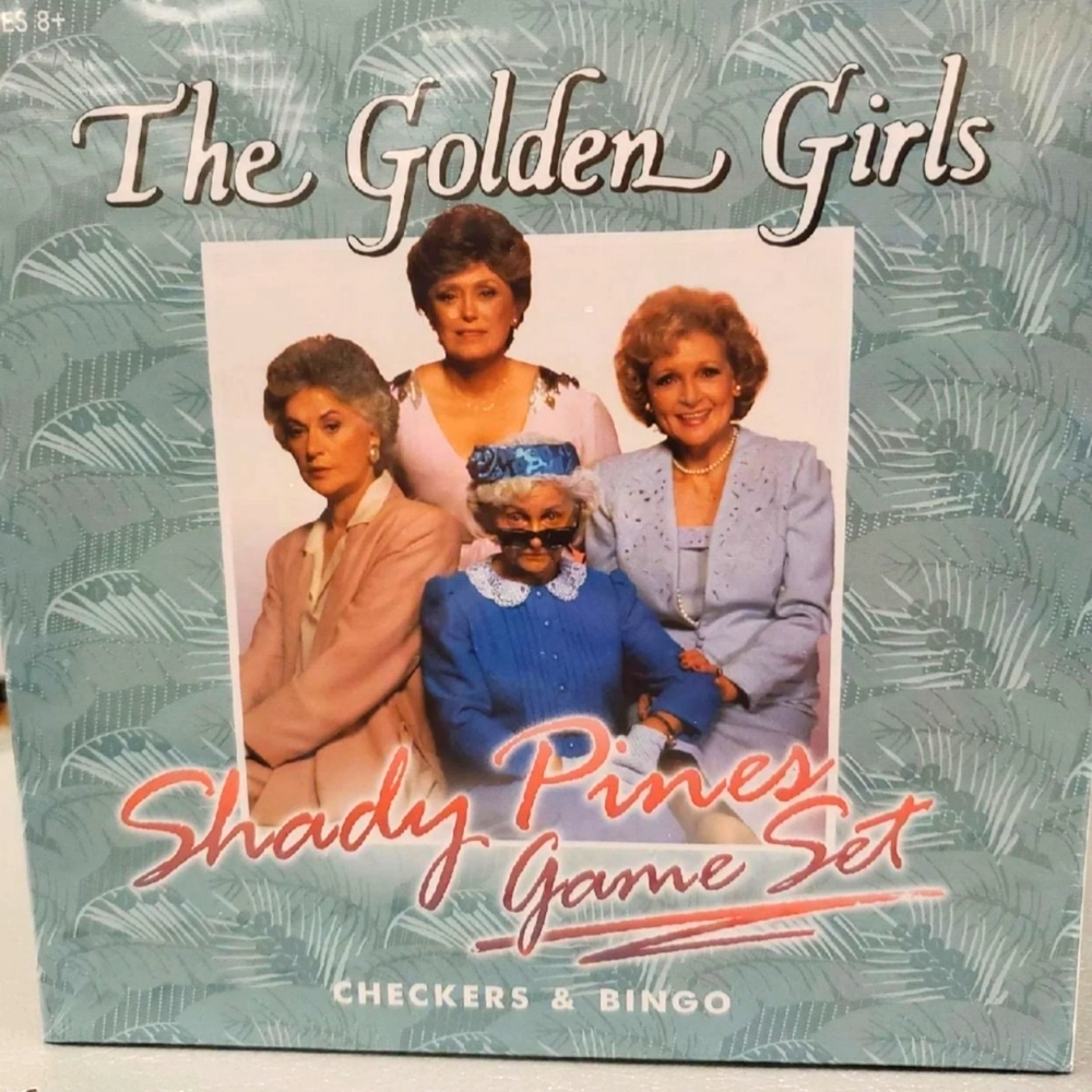 GOLDEN GIRLS Bingo + Checkers Game Set